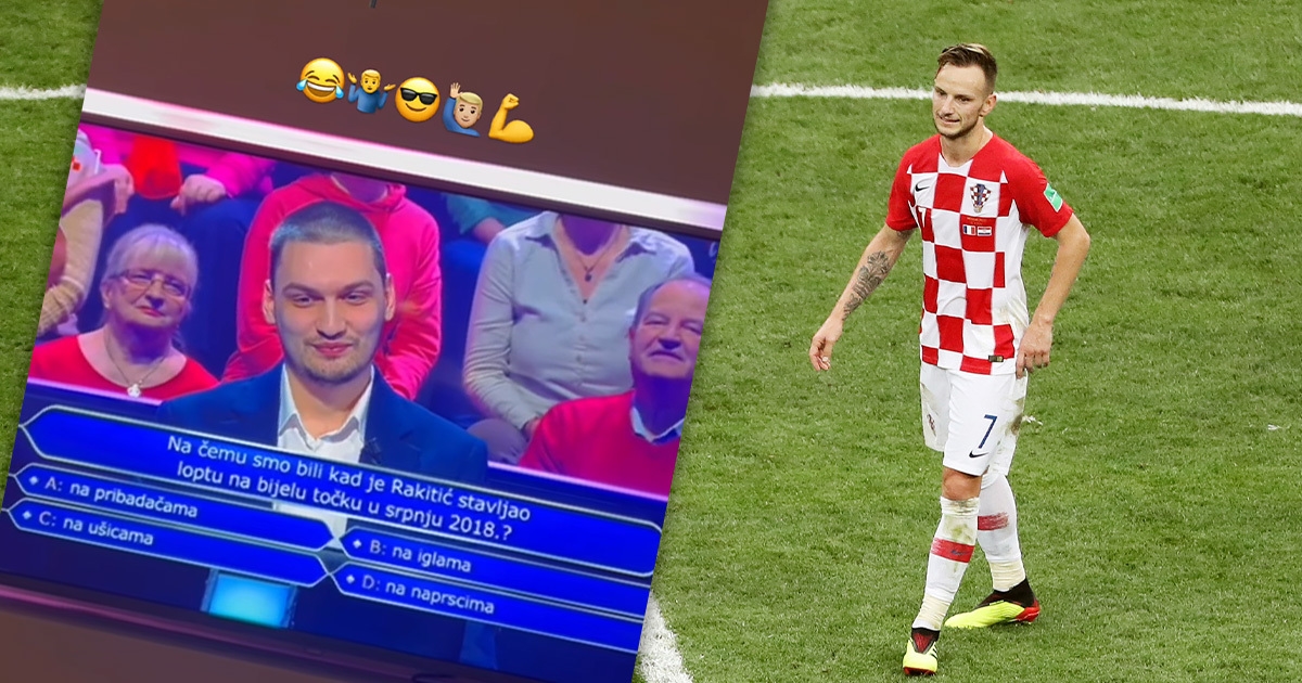 Rakitić podijelio pitanje o sebi s Milijunaša