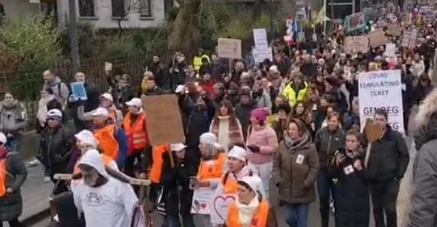 Masovni prosvjed protiv mjera u Bruxellesu, govor će držati i Sinčić