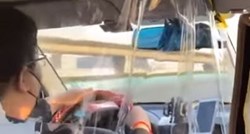 Putnik snimio kako se taksist štiti od korone, video izazvao različite reakcije