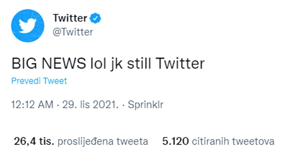 Twitter nasmijao stotine tisuća ljudi sprdnjom na račun novog naziva Facebooka