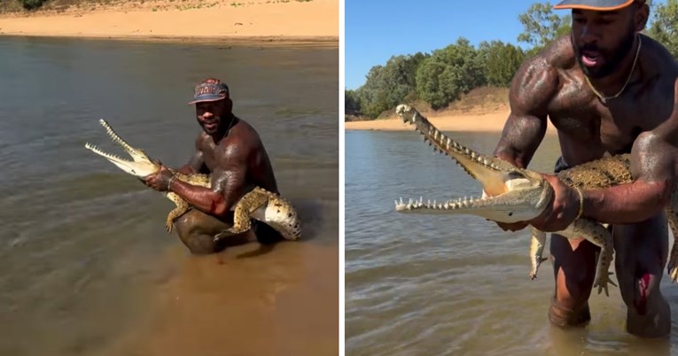 Krvavi video iz Australije: Influencer snimio borbu s krokodilom, prijeti mu kazna