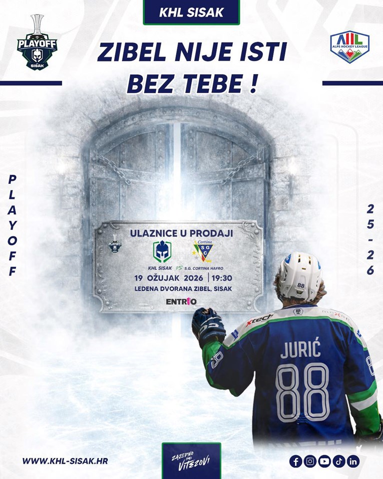 Navijačka groznica trese Sisak. Hokejaši sutra love polufinale Alpske lige
