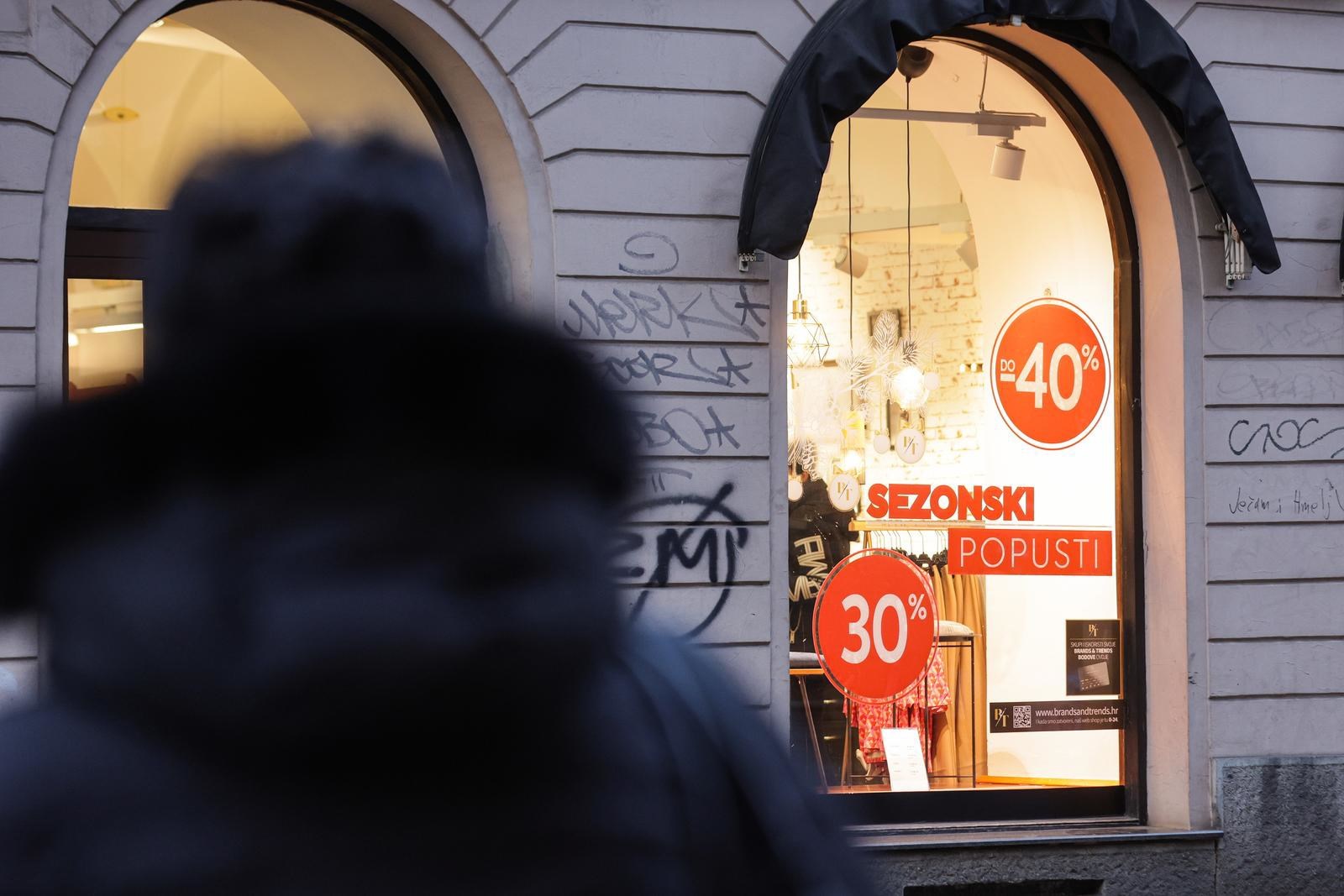 Potrošnja u prosincu bila oko 8 posto veća nego lani u isto vrijeme