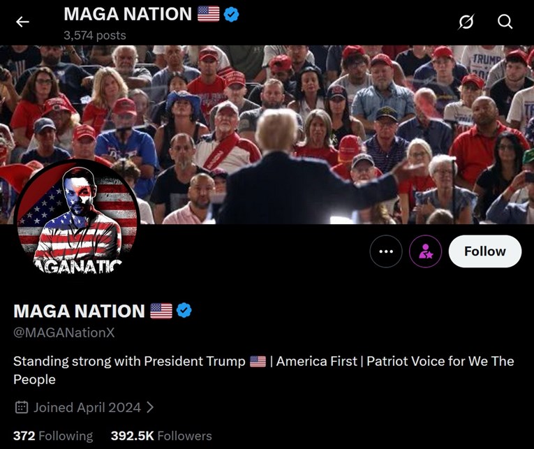 Vodeći Trumpovi MAGA influenceri slučajno razotkriveni na X-u kao strani trolovi