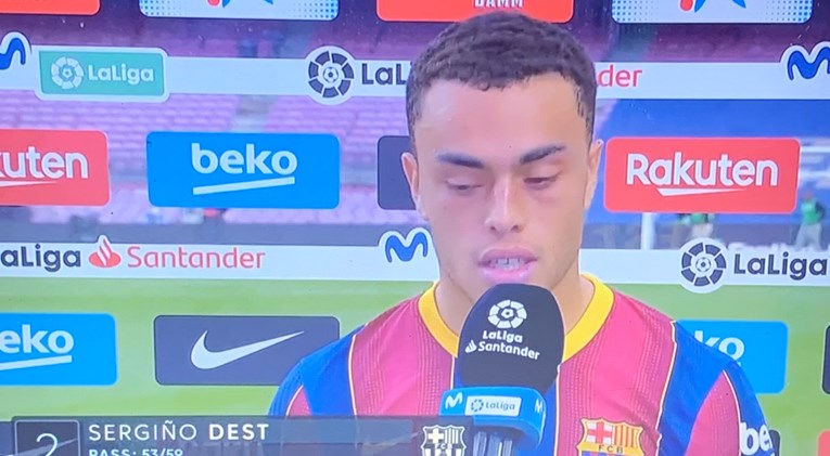Barcelonin mladi branič nakon poraza novinarima rekao samo jednu rečenicu i otišao