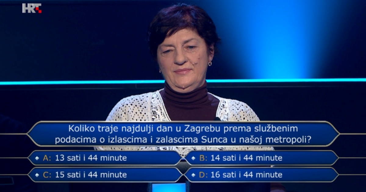 Profesoricu matematike zbunilo pitanje o najduljem danu u Zagrebu. Znate li odgovor?