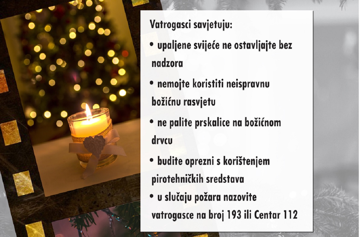 Vatrogasci poslali upozorenje o kićenju božićnog drvca