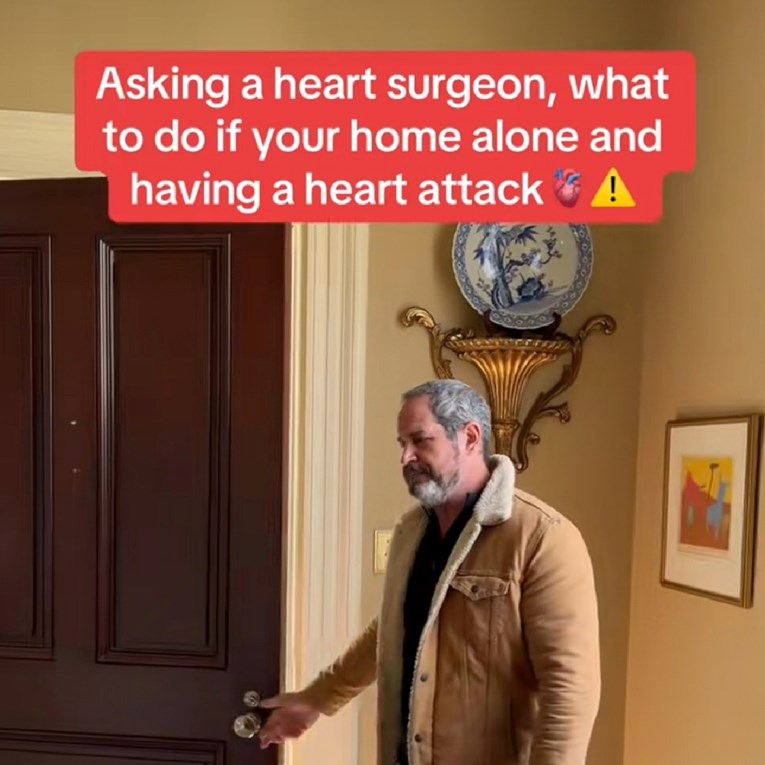 Kardiokirurg podijelio 6 savjeta što napraviti tijekom srčanog udara ako ste sami