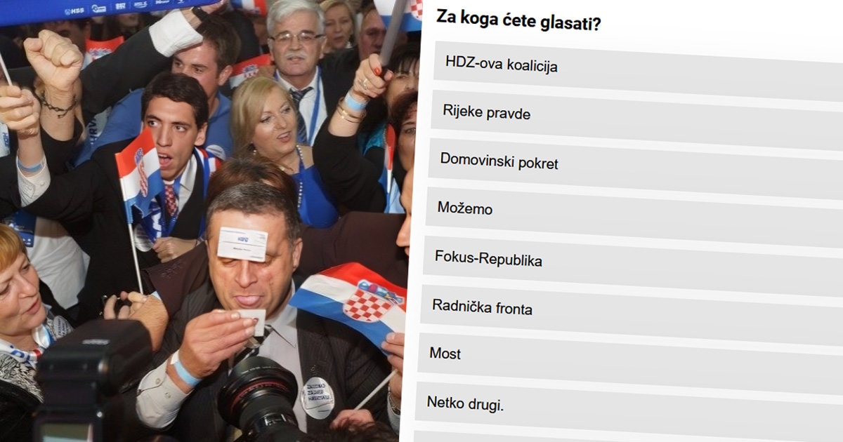 Velika anketa: Za koga ćete glasati na izborima?