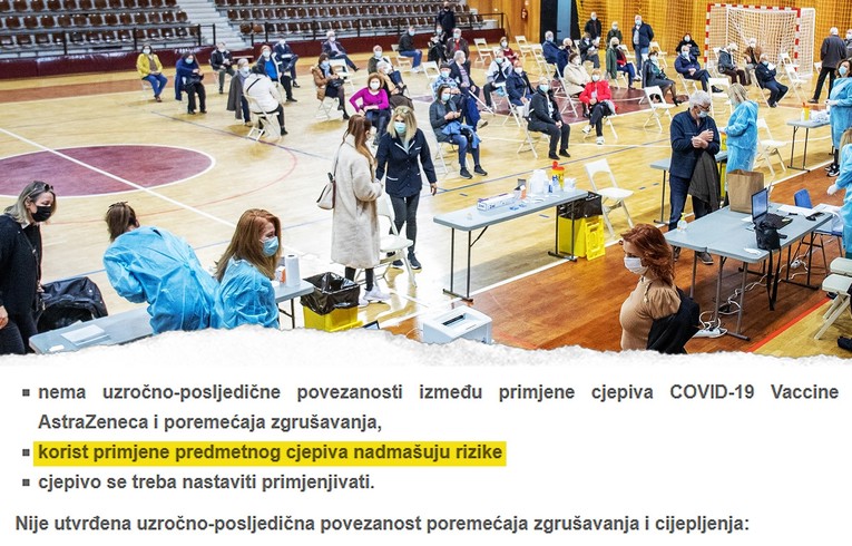 HZJZ: Neophodno je i dalje cijepiti AstraZenecom i drugim cjepivima