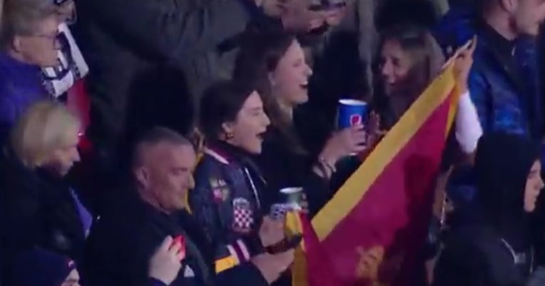 Srpski mediji o navijačici sa šahovnicom na Marakani: Sramna provokacija