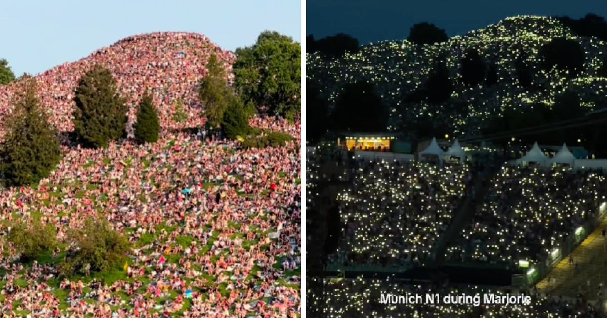 Ovako su izgledali brežuljci oko stadiona u Munchenu tijekom koncerta Taylor Swift