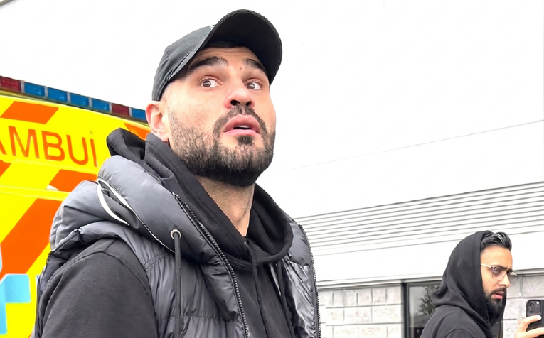 VIDEO Engleski navijač dobacivao je Hrgoviću. Onda ga je hrvatski teškaš pogledao