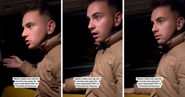 Snimio taksista u Zadru: "Tražio 195 eura za vožnju od par km pa nas zaključao"
