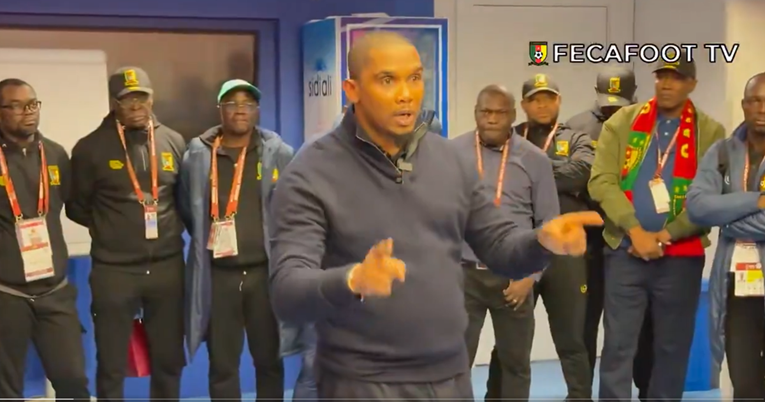 Pogledajte kako je Samuel Eto'o održao govor igračima Kameruna nakon ispadanja