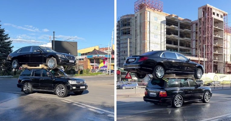 VIDEO Ima za Maybach, ali ne i za šlep: Najskuplji Mercedes prevozi na krovu Toyote