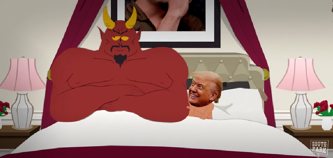 South Park u novoj epizodi prikazao Trumpa u krevetu sa sotonom