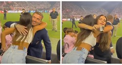 Messijeva Antonela i David Beckham prisno se zagrlili, Victorijina reakcija je sve
