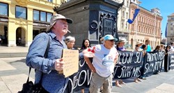 VIDEO Skup u Zagrebu: "Hrvati su počinili zločine u Oluji". Par muškaraca negodovalo
