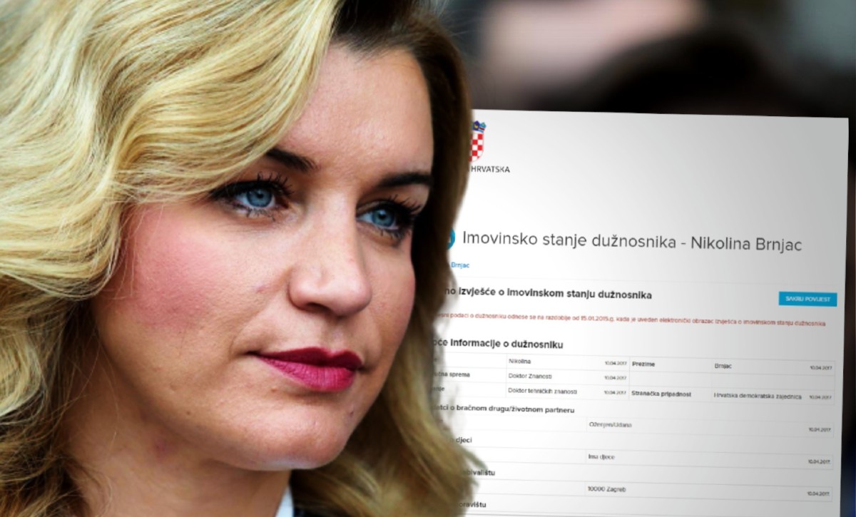 U imovinskoj kartici nove HDZ-ove ministrice ima promjena