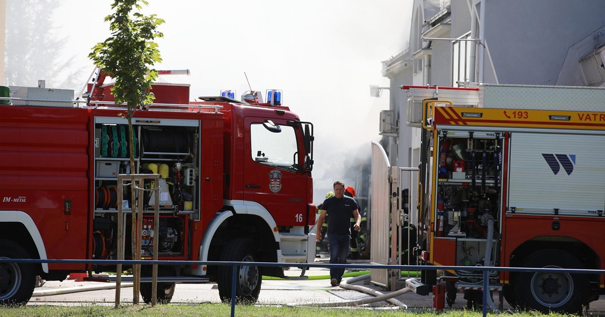 Pretakao kisik pa došlo do eksplozije i požara u Varaždinu. Ozlijeđen 24-godišnjak