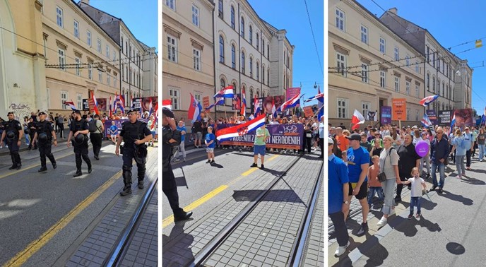 UŽIVO U Zagrebu traje "Hod za život", blizu su Trga. Čekaju ih zastave duginih boja
