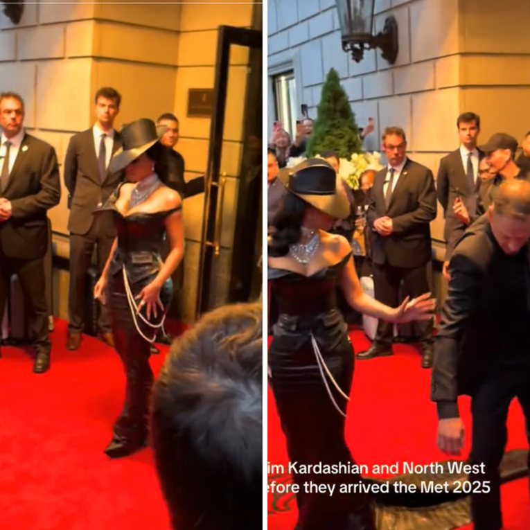 VIDEO Zaštitar stao Kim K na haljinu pred Met Galu, ona ga oštro upozorila 