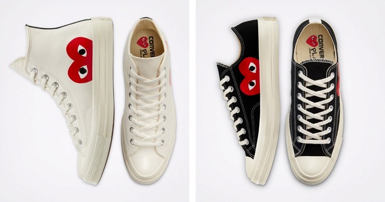 U Hrvatsku su napokon stigle popularne Converse tenisice sa srcima Comme des Garçons