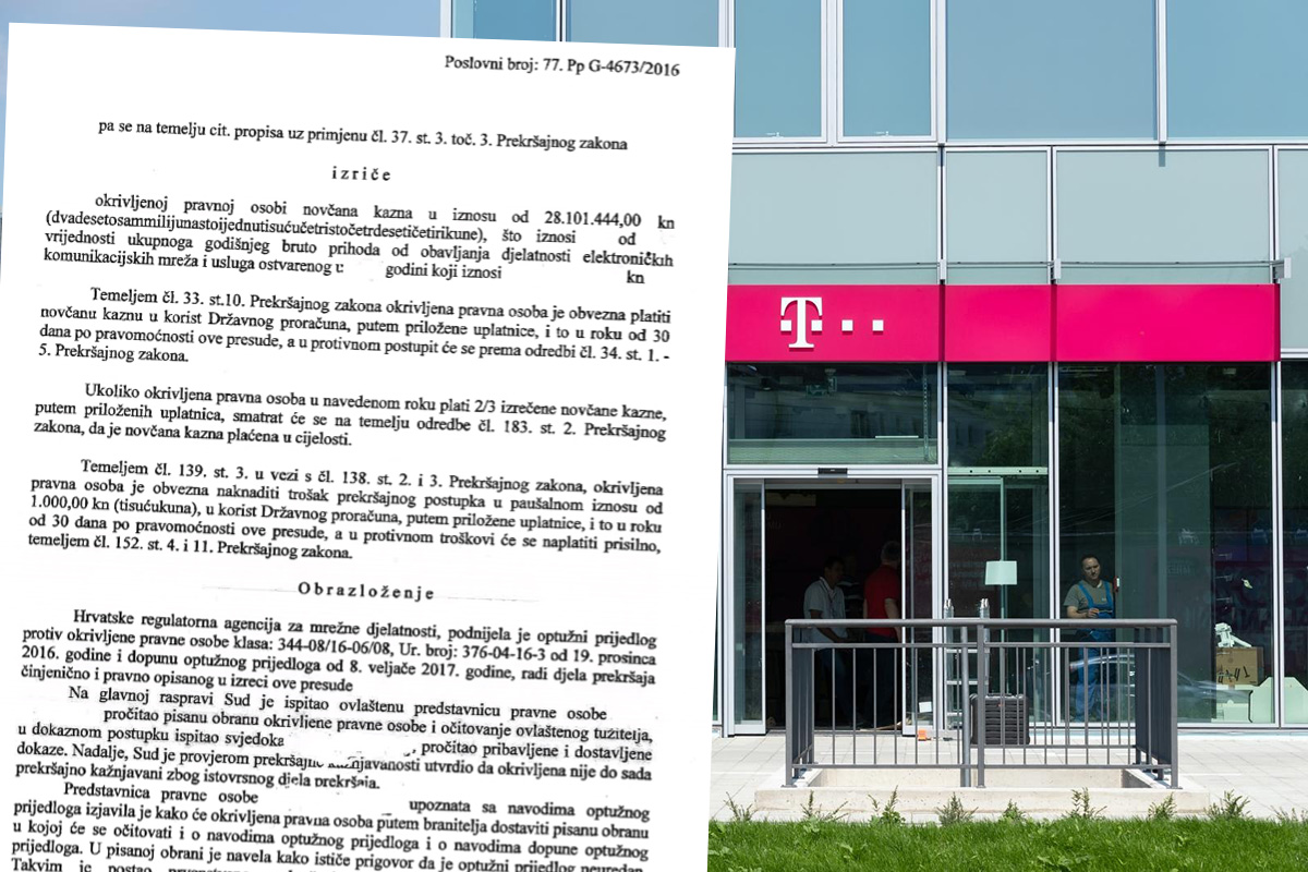 HT kažnjen s 28,1 milijuna kuna
