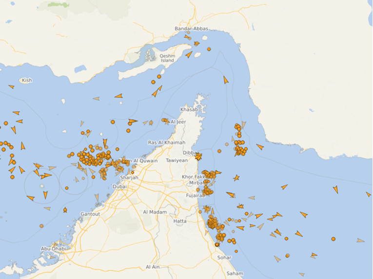 Tankeri stoje s obje strane Hormuškog tjesnaca, pogledajte