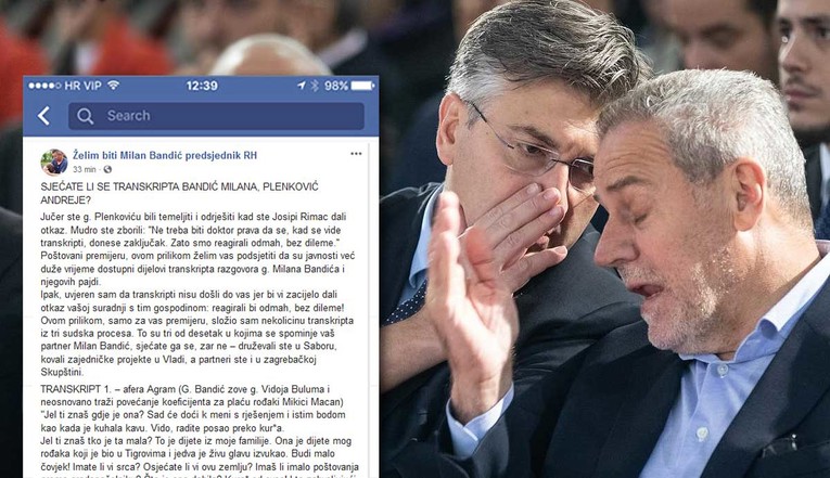 Juričan Plenkoviću: Evo vam transkripti s Bandićevih suđenja