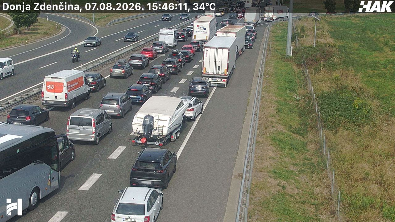 Nesreća na A1 kod Zagreba, prekinut promet. Stvaraju se ogromne kolone