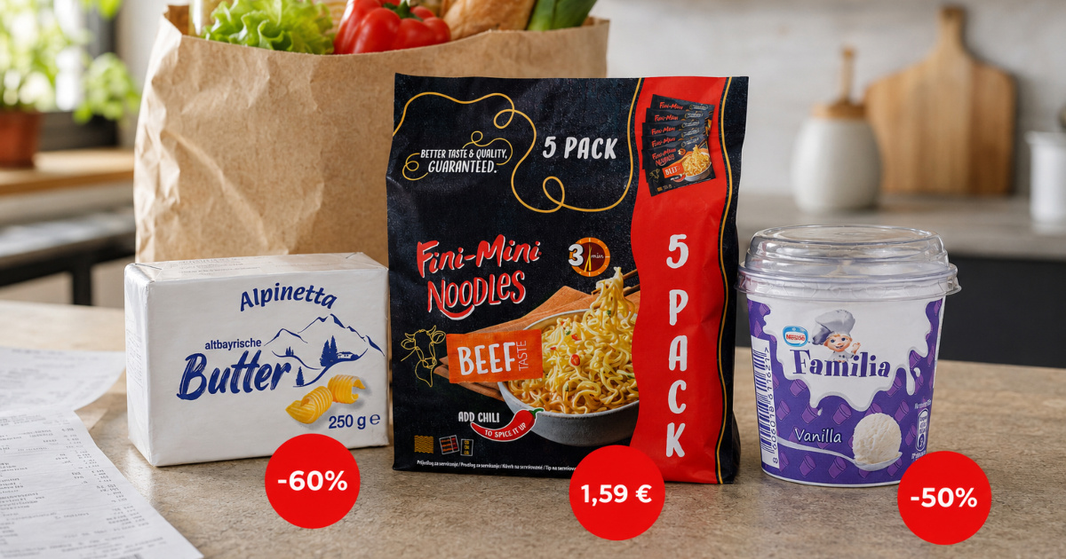 Najbolje cijene danas: Maslac već od 1 €, tuna na 53% popusta