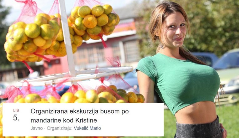 Događaj godine: 14.000 Hrvata želi ići po mandarine kod Kristine