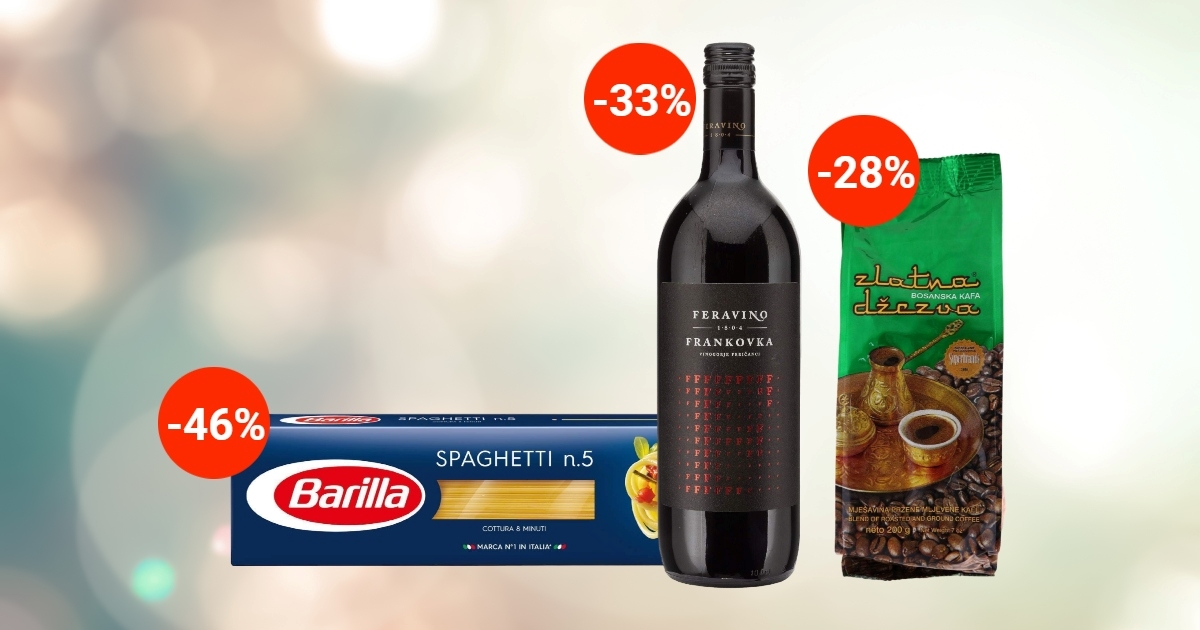 Index šoping-lista: Barilla tjestenina na 46% popusta i maslac za manje od 2 eura