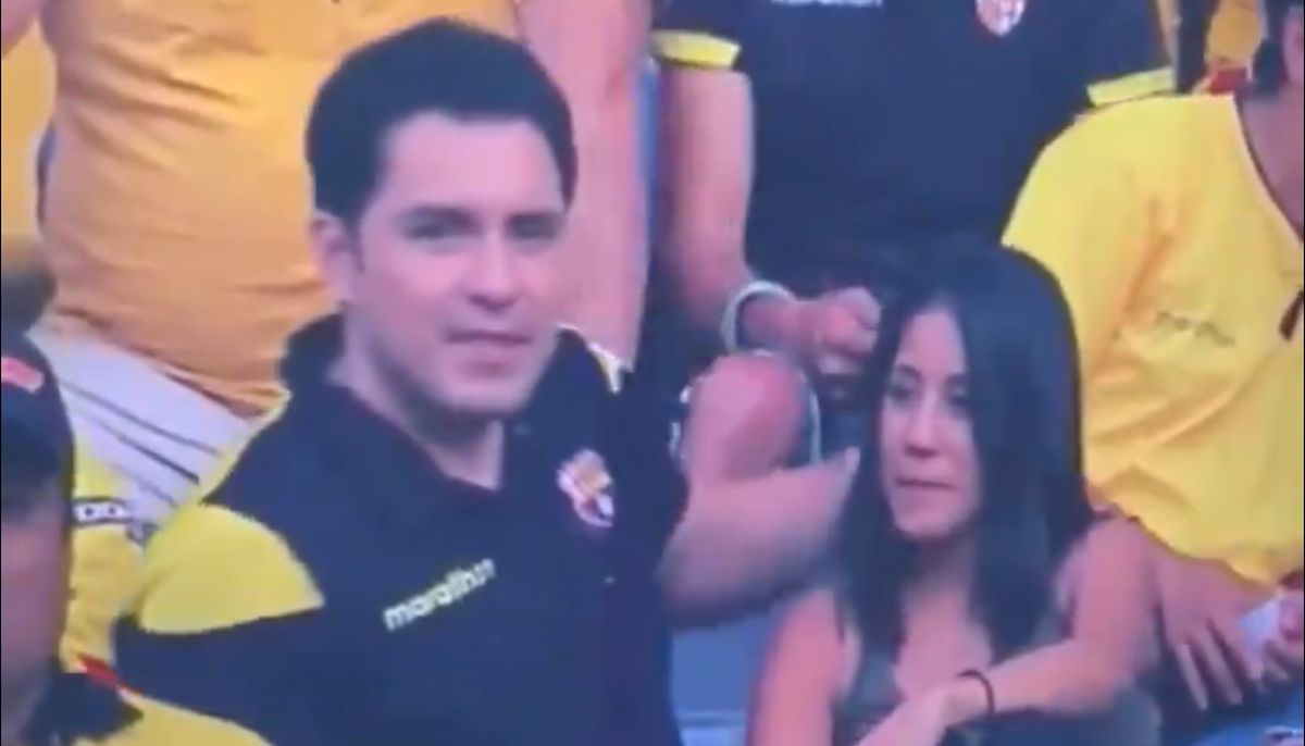 VIDEO Doveo ljubavnicu na utakmicu pa ga snimili u televizijskom prijenosu