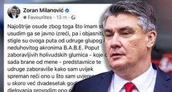 Milanović napao BABE: Imaju glupo i neduhovito ime, one su kao zaboravljene glumice