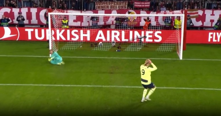 Pogledajte kako je Haaland promašio cijeli gol iz penala