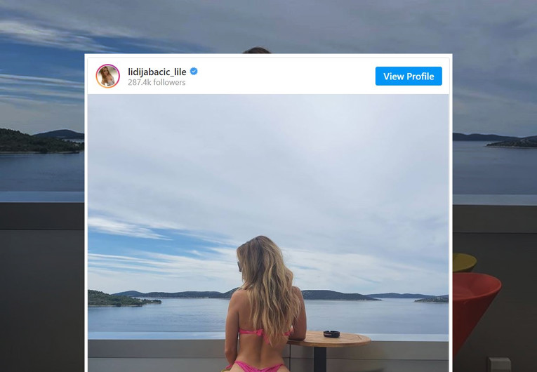 Lidija Bačić zanjihala stražnjicom u tangama i ostavila fanove bez daha