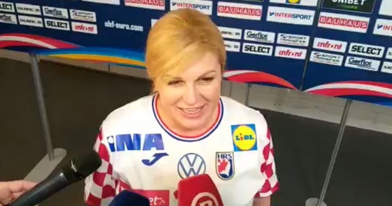 VIDEO Prehlađena Kolinda stigla na finale: Morala sam doći dati podršku Lini