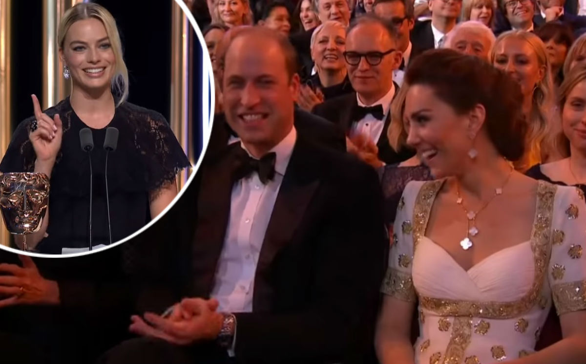 VIDEO Pogledajte Williamovu facu kad se Margot šalila na račun Harryja i Meghan