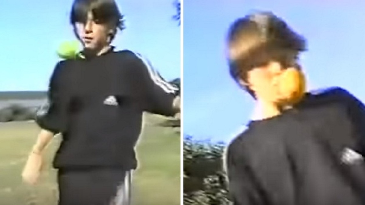 Pogledajte kako Messi kao dijete žonglira s narančom