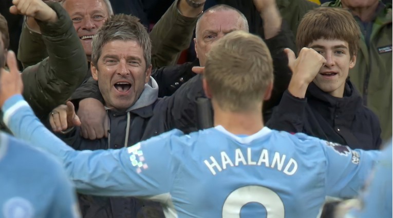 Haaland i Noel Gallagher zajedno slave gol na Anfieldu. Pogledajte viralnu snimku