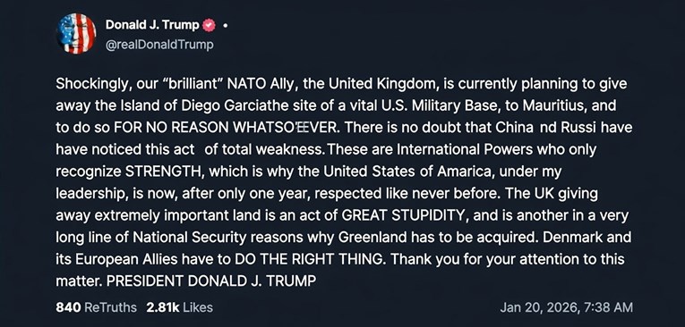 Trump prozvao Britance za "VELIKI IDIOTIZAM", stigao odgovor