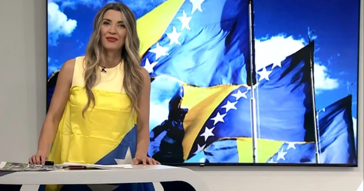 Bosanskohercegovačka voditeljica u jutarnjoj emisiji odjenula - zastavu