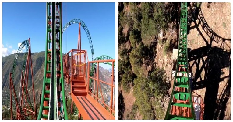 Zastrašujuća snimka rollercoastera koji se spušta s vrha planine hit je na TikToku