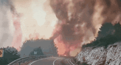 VIDEO Pogledajte dramatičnu snimku požara kod Planog, objavili su je vatrogasci