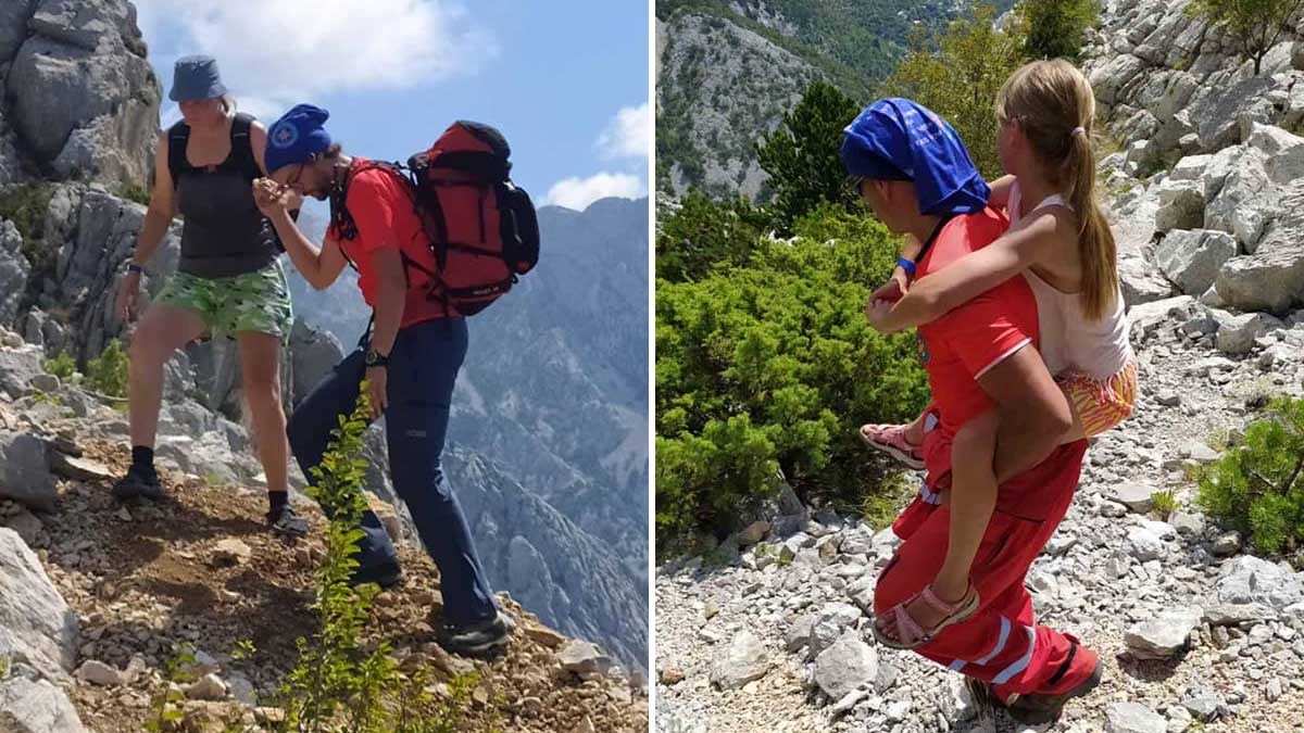 GSS-ovci objavili da su na Biokovu slučajno naišli na iscrpljenu curicu
