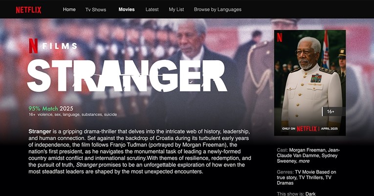 Netflix snima seriju o Franji Tuđmanu. Glumi ga Morgan Freeman