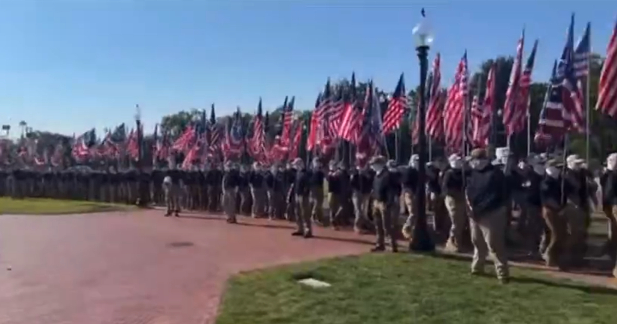 VIDEO Maskirani pripadnici bjelačke supremacističke skupine marširali Washingtonom